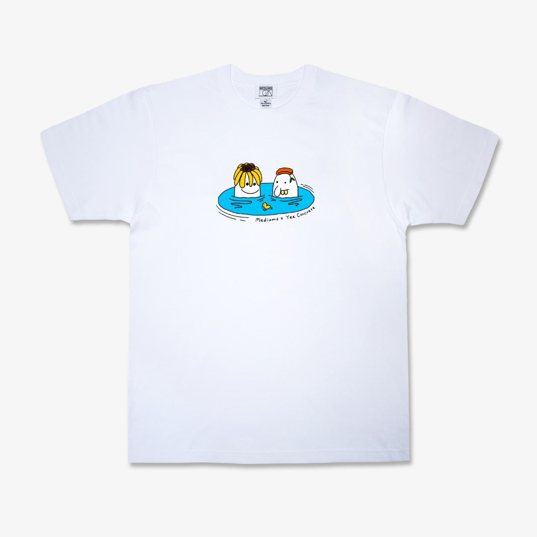 APPERAL [Mediums x Yee Concrete] Sauna Tee - White